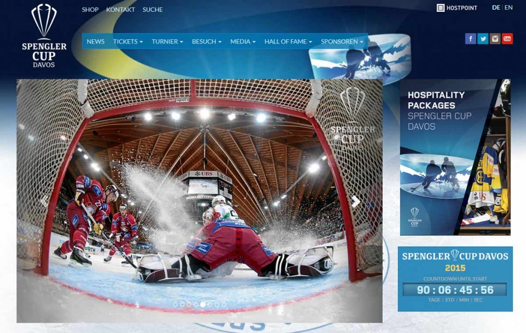 UPC Cablecom parraine la Spengler Cup Davos.