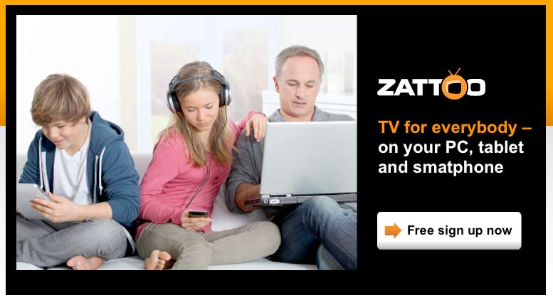 La TV selon Zattoo. La TV selon Zattoo.